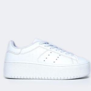 White Platform Sneakers